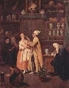 Pietro Longhi Der Apotheker oil